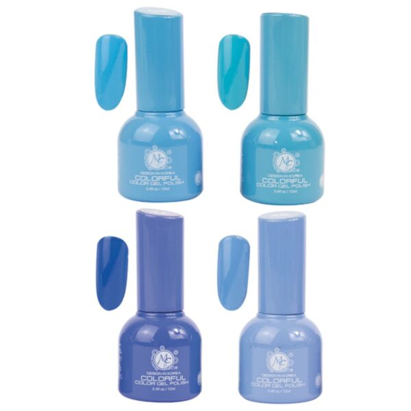 Colorful Collection Gel L Ocean Blue 4pz